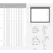 Ekran elektryczny Suprema Andromeda Elegant IM 260x146 cm (16:9)