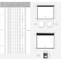 Ekran elektryczny Suprema Herkules Maxi 553x311 cm (16:9) Kaseta A