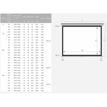 Ekran ręcznie rozwijany Suprema Feniks Elegant 220x124 cm (16:9)