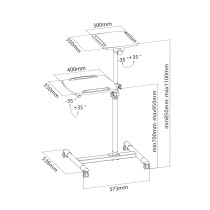 Stolik do projektora Techly ICA-TB TPM-6