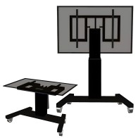Wózek mobilny, elektryczny PLASMA-M2500TBLACK do monitora 42 -100 cali