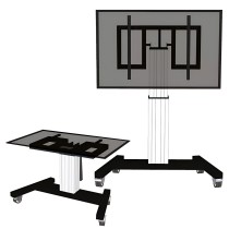 Wózek mobilny, elektryczny PLASMA-M2500TSILVER do monitora 42 -100 cali