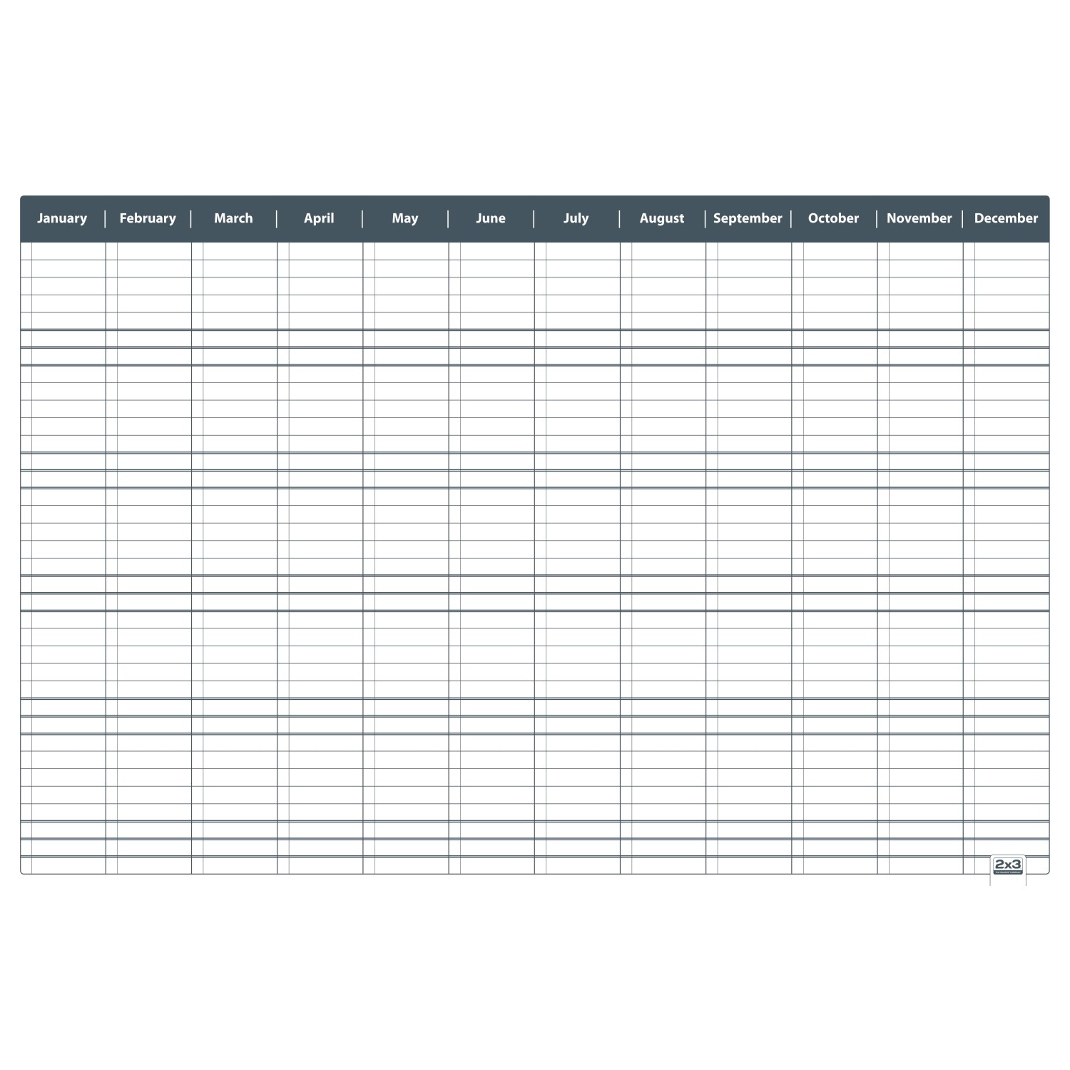 Planer roczny 2x3 OfficeBoard TP005