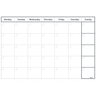 Planer miesięczny 2x3 OfficeBoard TP004