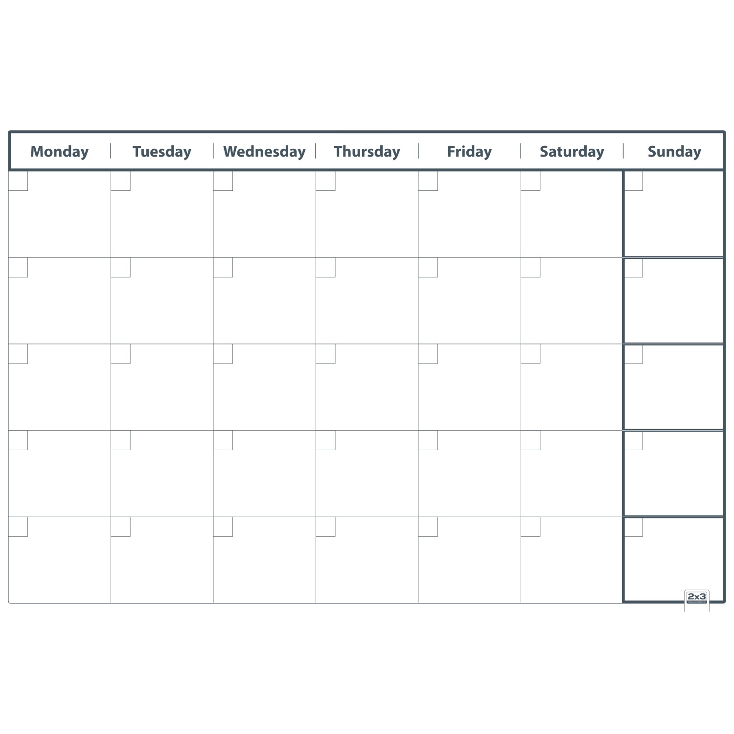 Planer miesięczny 2x3 OfficeBoard TP004