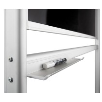 Tablica dwustronna szklana mobilna 2x3 120x90 cm magnetyczna