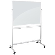 Tablica dwustronna szklana mobilna 2x3 120x90 cm magnetyczna