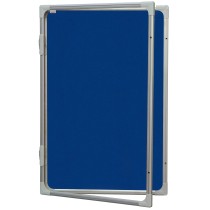 Gablota wewnętrzna 2x3 jednodrzwiowa model 2 90x120 cm - tekstylna