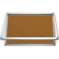 Gablota wewnętrzna 2x3 jednodrzwiowa model 1 90x60 cm - korkowa