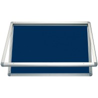 Gablota wewnętrzna 2x3 jednodrzwiowa model 1 150x100 cm - tekstylna
