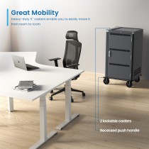 Mobilna stacja ładująca Ewent EW1700 dla 30 laptopów (do 15,6 cala) lub tabletów
