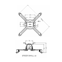 Uchwyt do projektora SPIDER SMALL 10