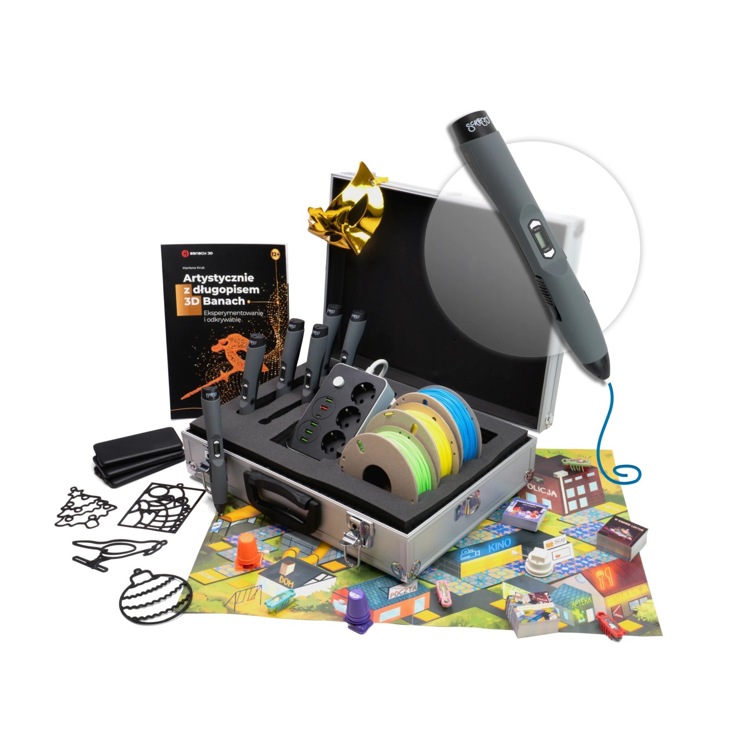 Walizka długopisów 3D Banach MASTER FULL SET