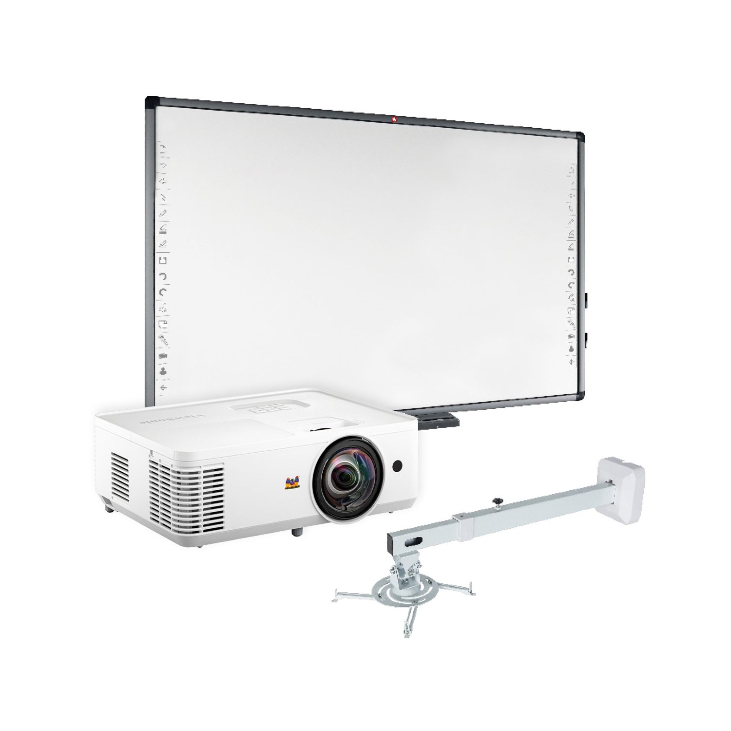 Zestaw interaktywny: Tablica interaktywna Avtek TT-Board 90 Pro + ViewSonic PS502W + uchwyt + głośniki gratis