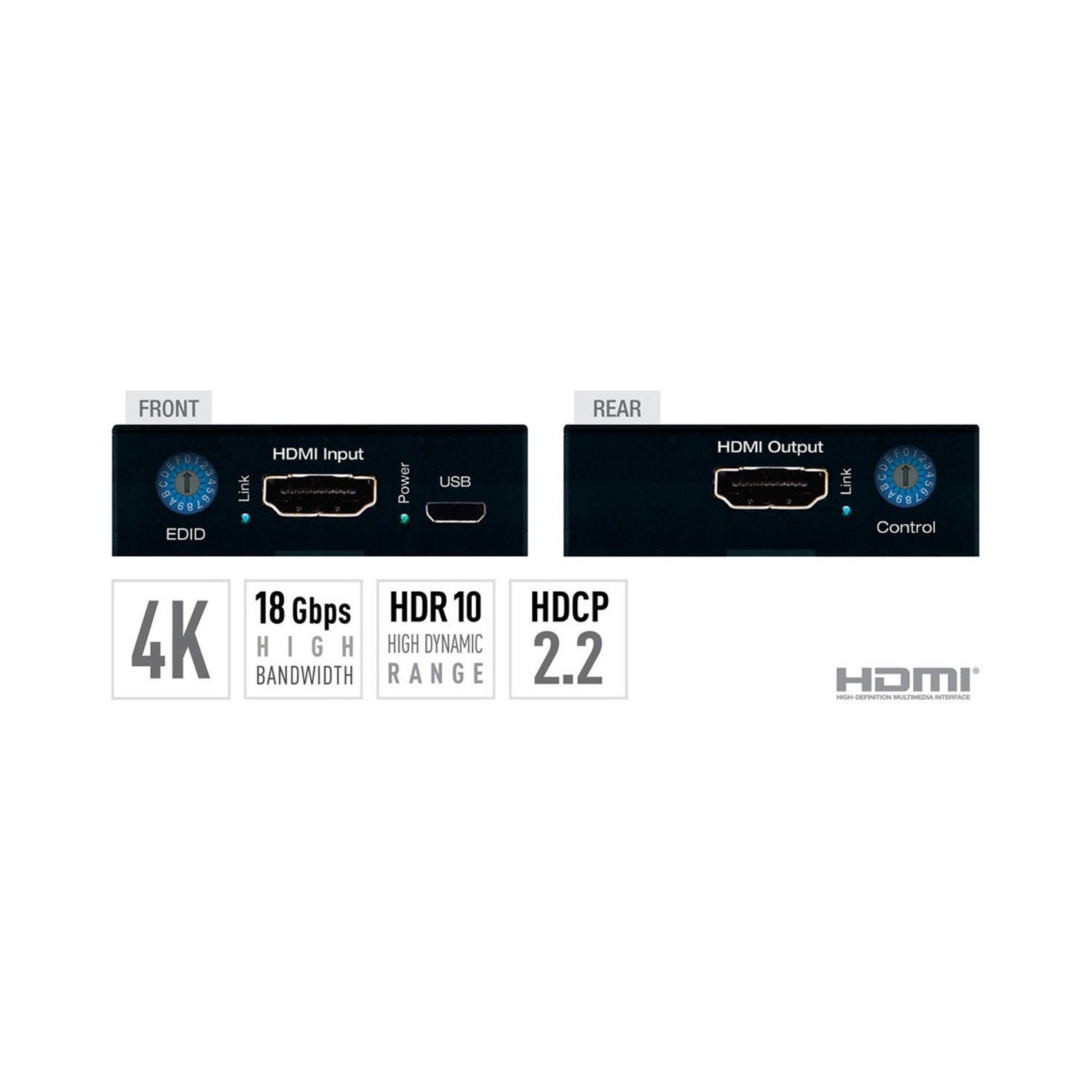 KEY DIGITAL Wielofunkcyjny wzmacniacz HDMI KD-FIX418