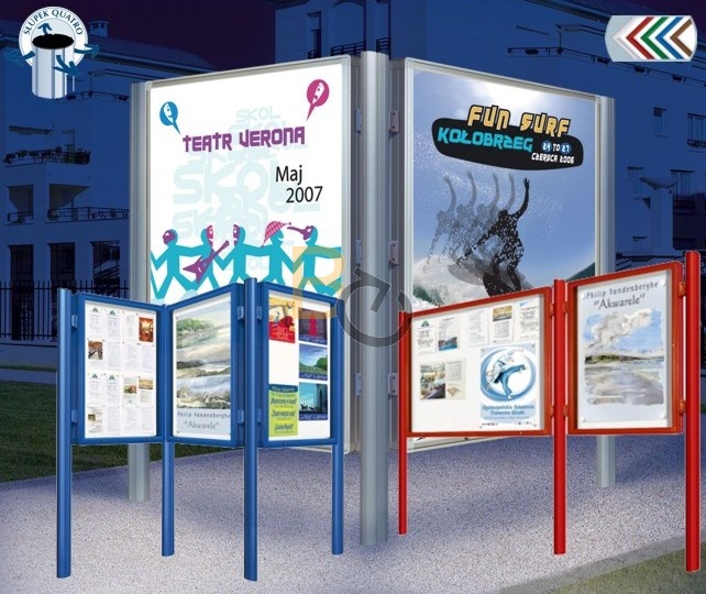 Francuskie gabloty informacyjne i reklamowe VITINCOM