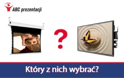 Monitor wielkoformatowy czy ekran projekcyjny – co wybrać ?