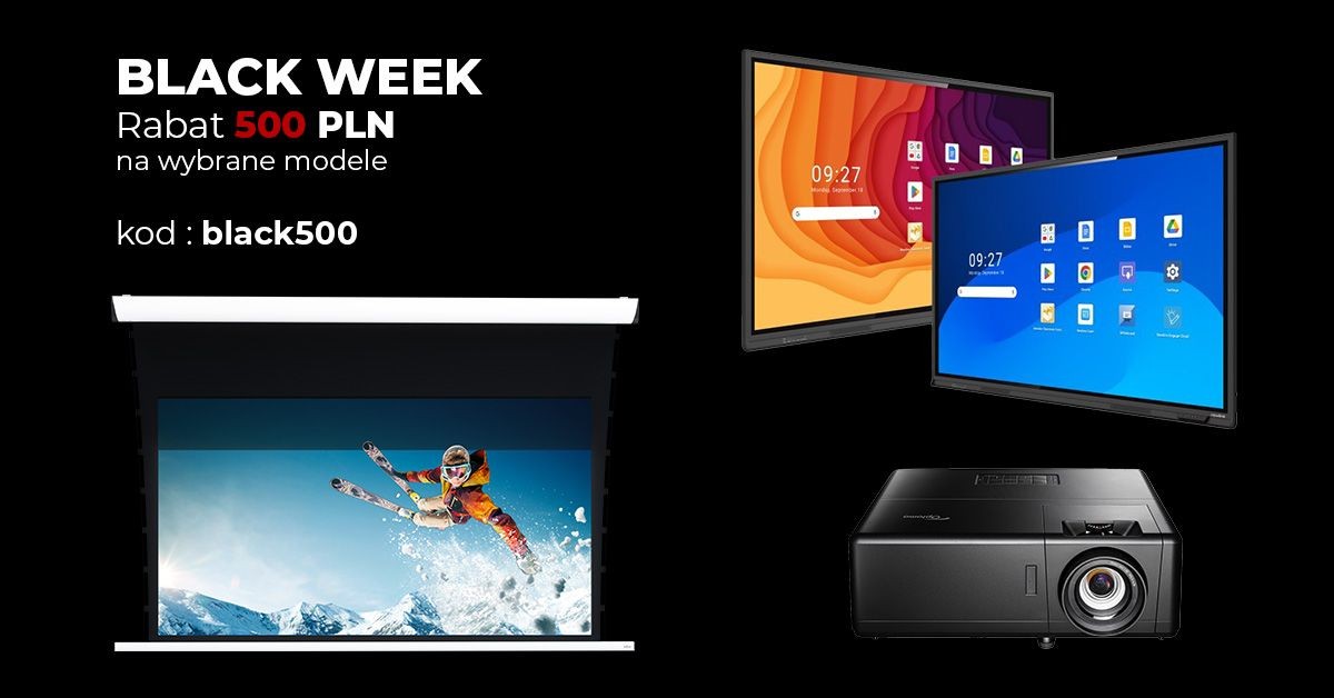 BLACK WEEK - rabat 500 pln na wybrane produkty