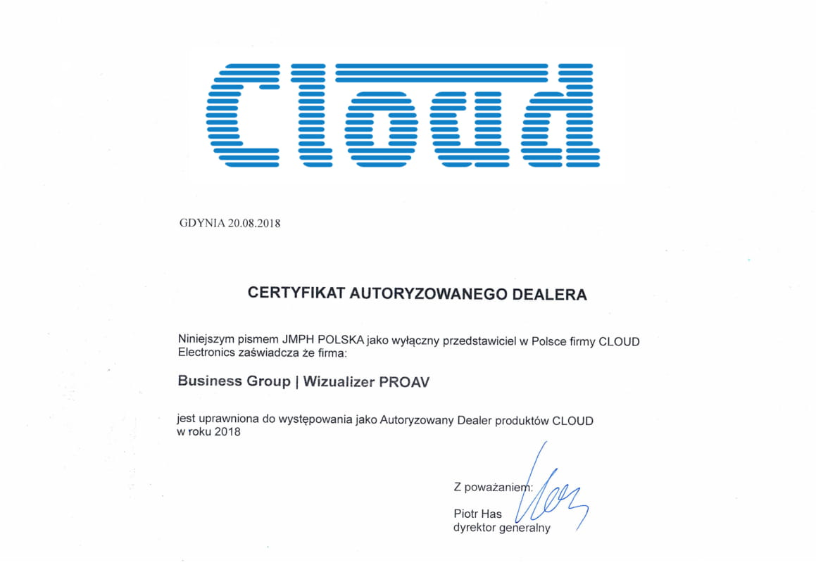 Certyfikat Cloud