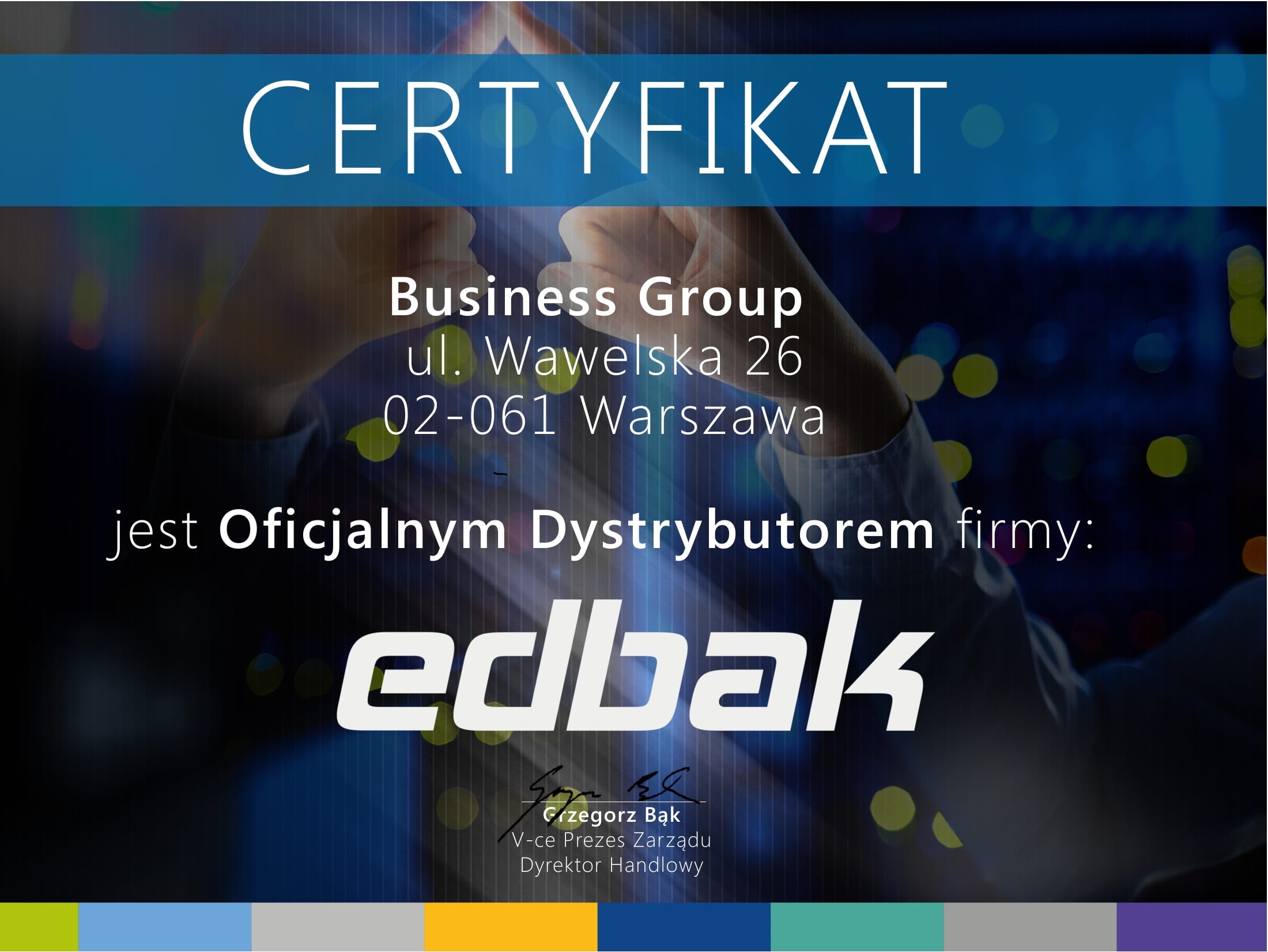 Certyfikat Edbak