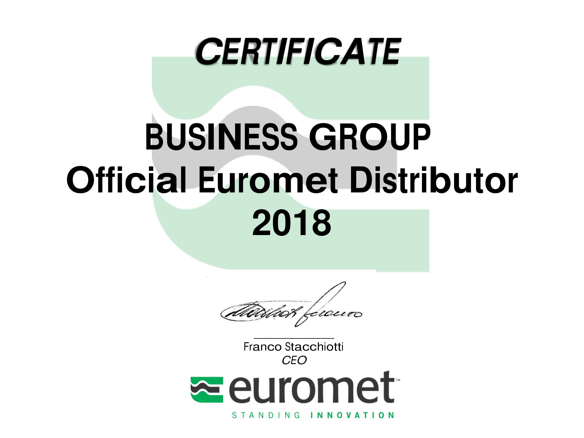 Certyfikat Euromet