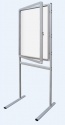 Gablota wewnętrzna 2x3 na stojaku model 1 4×A4 - tekstylna