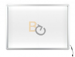Gablota wewnętrzna 2x3 z przesuwanymi drzwiami model 1 12xA4 (138x68cm) - lakierowana z oświetleniem LED