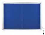 Gablota wewnętrzna 2x3 z przesuwanymi drzwiami model 1 12xA4 (138x68cm) - tekstylna z oświetleniem LED
