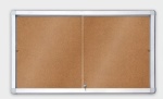 Gablota wewnętrzna 2x3 z przesuwanymi drzwiami model 1 8xA4 (97x70cm) - tekstylna