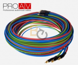 Kabel ProAV Professional Component 3xRCA <-> 3xRCA 25m