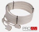 Kabel ProAV Professional DVI-D (24+1) Digital Dual Link M/M HQ 10.0 m