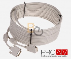 Kabel ProAV Professional DVI-I (18+5) Digital Dual Link M/M HQ  5.0 m