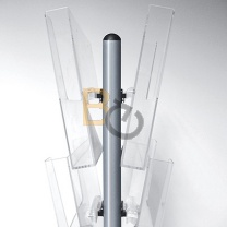 Półki akrylowe do stojaków Multiside 2x3 wraz z nasadką