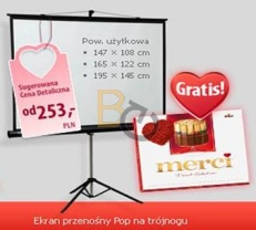 Walentynkowa promocja - projektor, ekrany, flipcharty, tablice