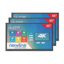 Zestaw interaktywny 17500 PLN #6 / Aktywna tablica 2023 3x monitor Newline TT-6519RS (65 cali, 4K) + 3x MozaBook Classroom na 6 miesięcy