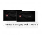 Zestaw interaktywny 17500 PLN #9 / Aktywna tablica 2023 2x monitor Avtek TS 7 Mate 75 (75 cali 4K)