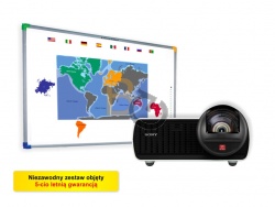 Zestaw interaktywny - Tablica DualBoard 1289 + projektor SONY VPL-SW 125 + uchwyt ścienny