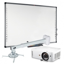 Zestaw interaktywny: Tablica interaktywna Avtek TT-Board 80 Pro + ViewSonic PS502X-EDU + uchwyt + kabel HDMI