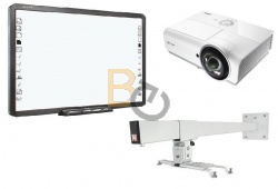 Zestaw interaktywny - tablica Qomo QWB200-PS 88' + projektor Vivitek DX881ST + uchwyt WallMount 1200