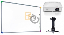 Zestaw interaktywny - tablica interaktywna Interwrite DualBoard 1279 (4:3) + projektor Benq MX535 + warianty