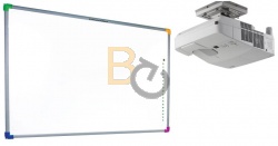 Zestaw interaktywny - tablica interaktywna Interwrite DualBoard 1279 + projektor ultrakrótkoogniskowy NEC UM280X z uchwytem