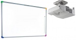 Zestaw interaktywny - tablica interaktywna Interwrite DualBoard 1279 + projektor ultrakrótkoogniskowy NEC UM280X z uchwytem